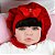Bebê Reborn Meu Xodo Princesa Larinha Morena Roupa Vermelha 53cm com 20 acessórios - Imagem 4