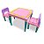 Mesa e Cadeira Educativa Para Menina - 4130 Tritec - Imagem 2