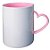 Caneca Polimero Alça Coracao e Interior Rosa - Imagem 1