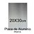 Placa ou Chapa De Alumínio Prata 20x30 Para Sublimação - Imagem 3
