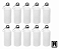 10 und Squeeze de Alumínio Branco com Tampa Mosquetão com capacidade de 500ml - Imagem 3