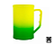 Caneca Plastica Degradê Verde/Amarelo - 300 ml - Imagem 2