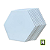 Azulejo Branco P/ SUB 20X23 Hexagonal - Imagem 2