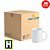Caneca Porcelana Branca Mecolour 325ml CLASSE AAA - Imagem 1