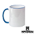 Caneca Alça/Borda Azul Escuro - Imagem 1