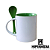 Caneca Reta C/ Colher Interior Verde - Imagem 1