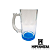 Caneca Chopp Vidro Cristal/Azul - 460ml - Imagem 1