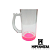Caneca Chopp Vidro Cristal/Rosa- 460ml - Imagem 1