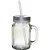 Caneca Mason Jar De Vidro Sublimação 430ml - Imagem 1