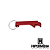Chaveiro Alumínio Vermelho 2x1 Laser LG5014 - Imagem 1