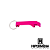Chaveiro Alumínio Rosa 2x1 Laser LG5014 - Imagem 1