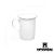 Caneca Porcelana Apolo Borda Prata - Imagem 1