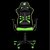 Cadeira Gamer Prime-X 2D Preto/Verde - Imagem 2