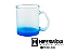 Caneca Chopp Vidro Cristal Azul - 325ml - Imagem 1