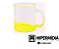Caneca Chopp Vidro Cristal Amarelo - 325ml - Imagem 1