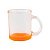 Caneca choop Vidro Degradê Laranja 325ml - Imagem 1