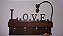 Porta-chaves de madeira e ferro "Love" - Imagem 3
