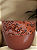 Vaso de cerâmica com aplicação de tecido - Imagem 4