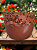Vaso de cerâmica com aplicação de tecido - Imagem 3