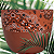 Vaso de cerâmica com aplicação de tecido - Imagem 2