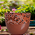 Vaso de cerâmica com aplicação de tecido - Imagem 1