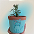 Cachepot de cerâmica pintado a mão - Imagem 2