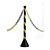 Pedestal Organizador De Filas  areas riscos 4 pedestal + 4 mts corrente pequena - Imagem 4