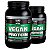 Kit 2 Vegan Protein 900g Proteína vegetal Unilife Morango - Imagem 1
