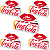 Kit 5 Carmed Hidratante Labial Incolor Cimed Coca Cola 10g - Imagem 1