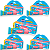 Kit 5 Carmed Hidratante Labial Incolor Cimed Fini Dentaduras - Imagem 1