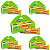 Kit 5 Carmed Hidratante Labial Incolor Cimed Bananas 10g - Imagem 1