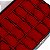 Caixa para Relógio 21 Divisórias Couro Croco | Preto Vermelho - Imagem 5
