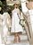 Vestido Noiva Civil Grazi Midi com Detalhes em Guipir e Forro Nude - Imagem 1