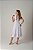 Vestido Bela Branco Midi com Laço no Ombro - Imagem 3