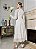 Vestido Bárbara Midi Off White em Renda Manga Longa - Imagem 8