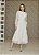 Vestido Bárbara Midi Off White em Renda Manga Longa - Imagem 2