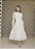 Vestido Bárbara Midi Off White em Renda Manga Longa - Imagem 1