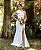 Vestido Betina em Zibeline com Laço e Fenda - Imagem 1