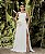 Vestido Noiva Civil Cintia Longo com Fenda - Imagem 1
