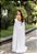 Vestido Priscila Longo com Manga Capa e Busto Plissado - Imagem 3