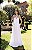 Vestido Casamento Civil Clara Liso Frente Única - Imagem 1