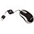 Mini Mouse Retrátil USB Ótico Maxprint 1000 DPI Preto - Imagem 2