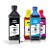 Kit de 4 Tintas Epson 504 | T504120 Preta + Coloridas Corantes Kora 500ml - Imagem 1