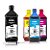 Kit de 4 Tintas Epson 504 | T504120 Preta + Coloridas Corantes Kora 1 litro - Imagem 1