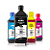Kit de 4 Tintas Epson 504 | T504120 Preta 1 litro + Coloridas 500ml Corantes Kora - Imagem 1