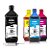 Kit de 4 Tintas Epson 524 | T524120 Preta + Coloridas Corantes Kora 1 litro - Imagem 1