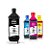 Kit de 4 Tintas Epson 504 | T504120 Preta 1 litro + Coloridas 500ml Pigmentadas Kora - Imagem 1