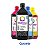 Kit de 4 Tinta Epson L4160 EcoTank Preta + Coloridas 1 litro - Imagem 1