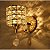Arandela luminária de parede decorativo de cristal moderna luxuosa Dourada - Imagem 3