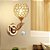 Luminária de parede arandela redonda de cristal moderna luxuosa dourada Folha - Imagem 2